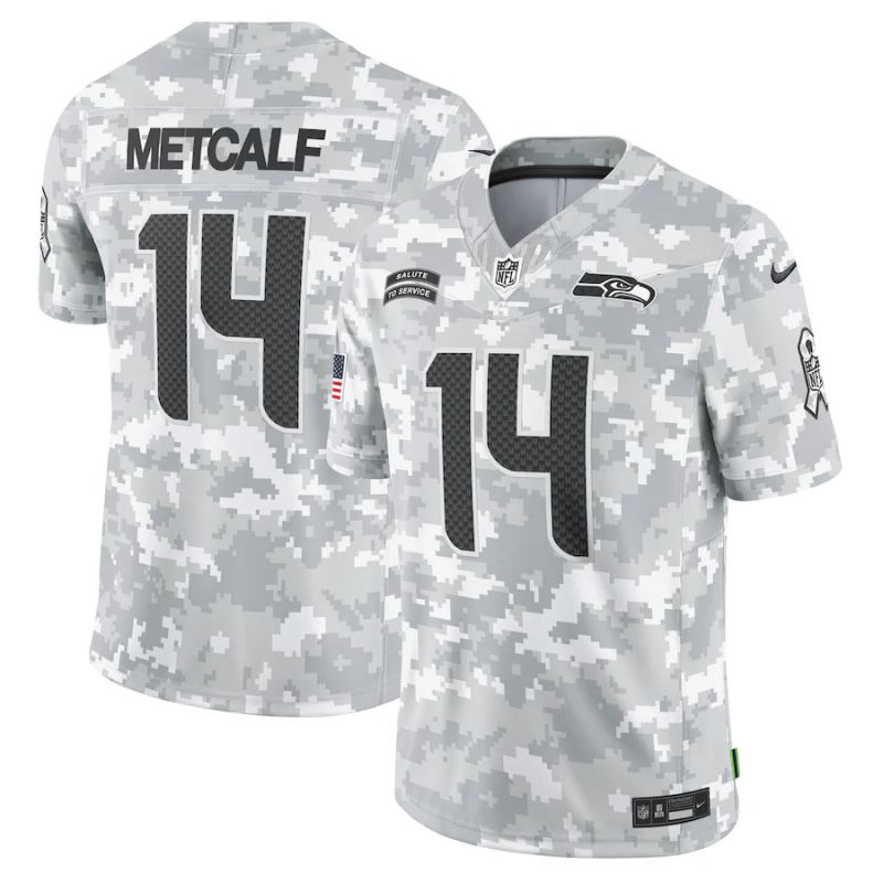 Men Seattle Seahawks #14 Metcalf Nike Arctic Camo 2024 Salute to Service Limited NFL Jersey->indianapolis colts->NFL Jersey